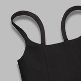 pinstripe corset top 251W116- BK MISBHV 