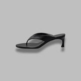 kitten heel leather mule 116099100-BCR2213- 100 ROTATE 