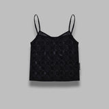 monogram mesh flock straps top WTO514ACJER0005- BK99 MARINE SERRE 
