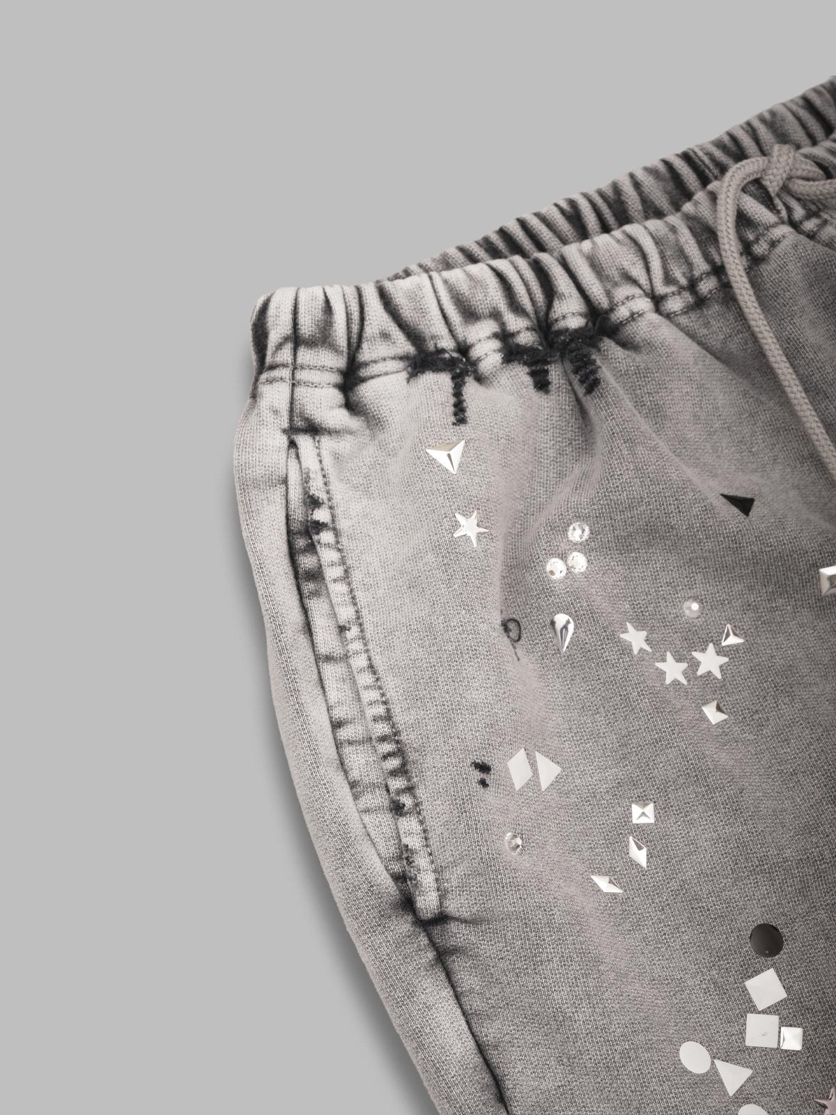 embellished bleached pants A15PT563- GRY MAISON MIHARA YASUHIRO 