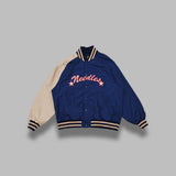 stadium jacket - poly shantung SX215- NAVY NEEDLES 