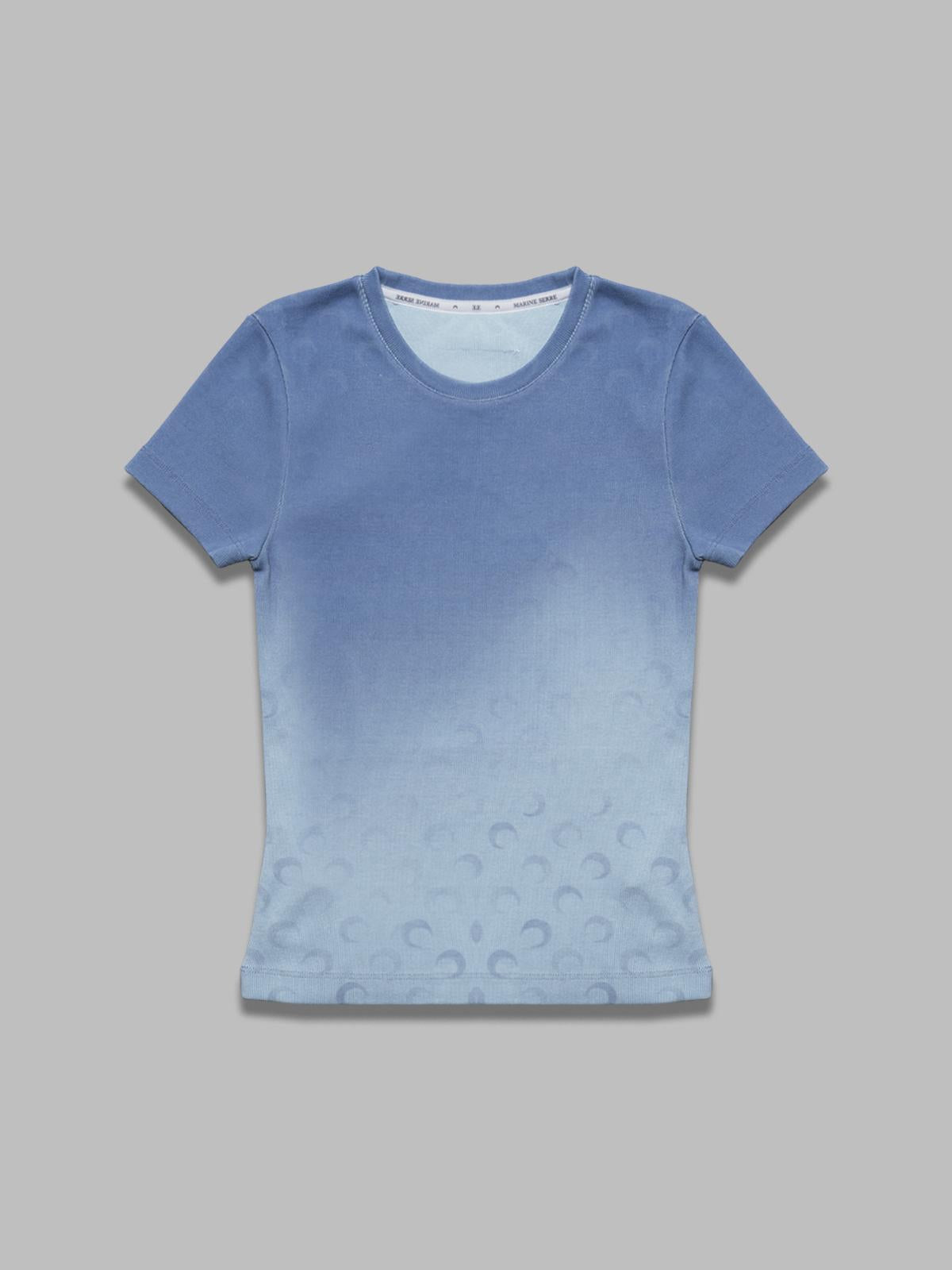 moon faded jersey baby fit t-shirt WTT012A-CJER0070- BL05 MARINE SERRE 