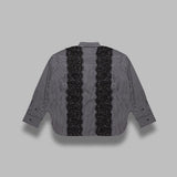 isan lace trim shirt ISAN- I1BL1 ESSENTIEL ANTWERP 