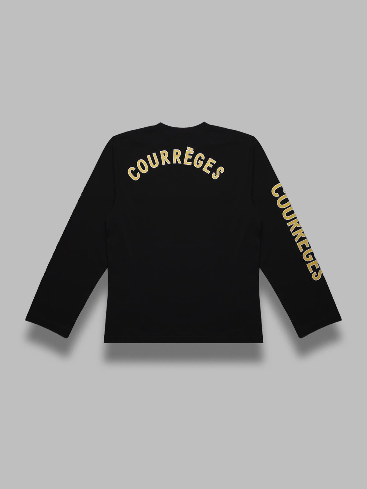 oversized printed ls t-shirt 325JTS224JS0240- 9999 COURRÈGES 