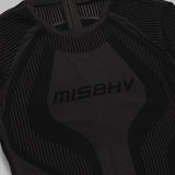 flock mesh sport longsleeve top 250W501- BK MISBHV 