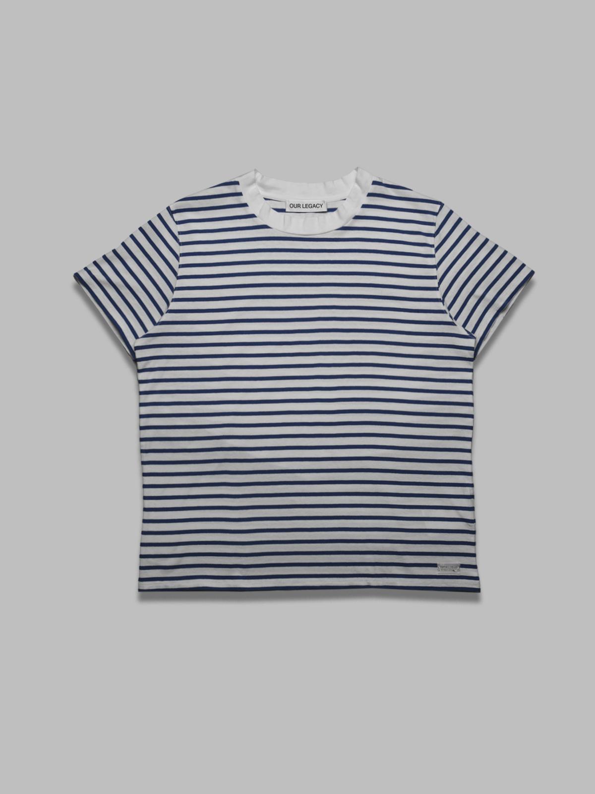 bliss t-shirt - genova stripe rough cotton M2256BG- WH OUR LEGACY 
