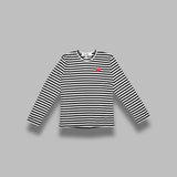 t-shirt red emblem knit AX-T164-051- BK COMME DES GARÇONS PLAY 