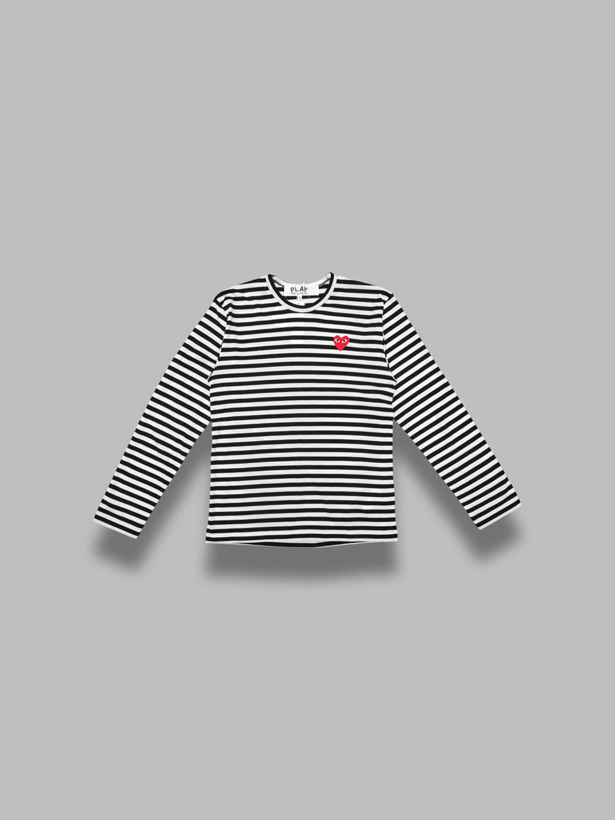 t-shirt red emblem knit AX-T164-051- BK COMME DES GARÇONS PLAY 