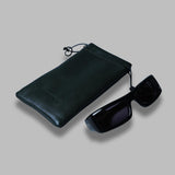 daryan sunglasses - black acetate, black lens - made in japan PT-6101- BK PORT TANGER 