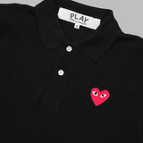 t-shirt red emblem knit AX-T006-051- BK COMME DES GARÇONS PLAY 