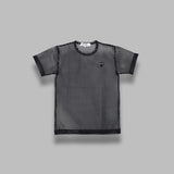 t-shirt mesh large black emblem AX-T352-051- BK COMME DES GARÇONS PLAY 