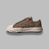 peterson 23/original sole monster leather low-top sneakers A15FW724- BRW MAISON MIHARA YASUHIRO 