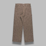 homespun tweed painter pants A25AP03HT- BRW AURALEE 