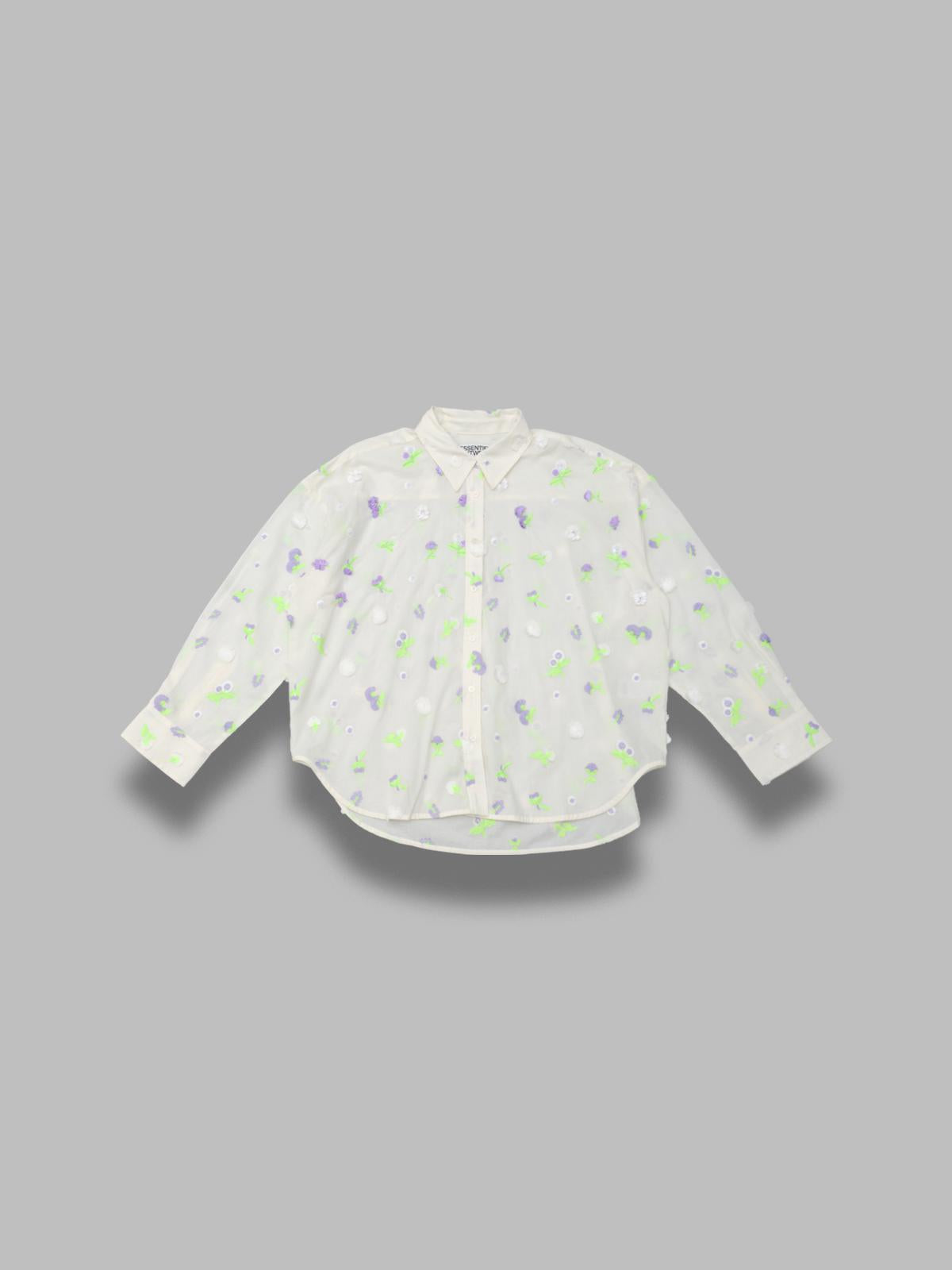 jimena embroidered boxy shirt JIMENA- J1OW ESSENTIEL ANTWERP 