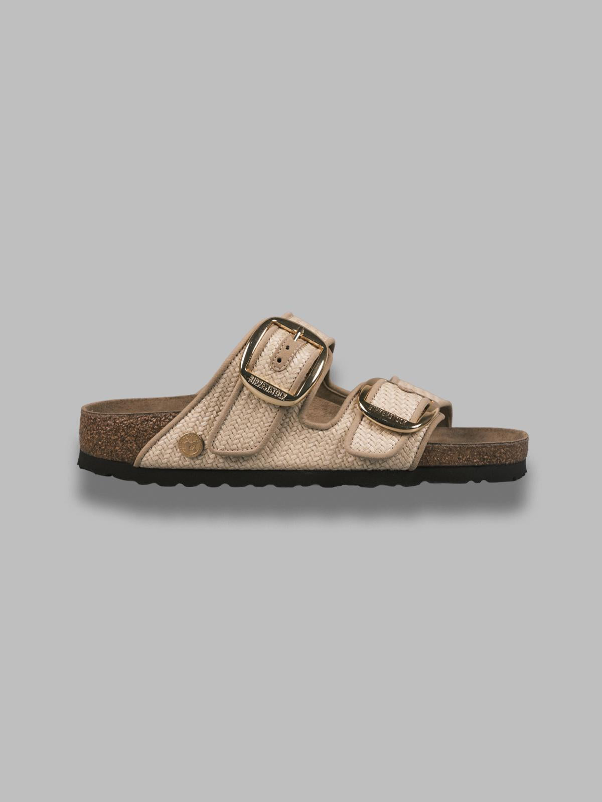 arizona big buckle natural, raffia - calz. s 1029042 NL BIRKENSTOCK 