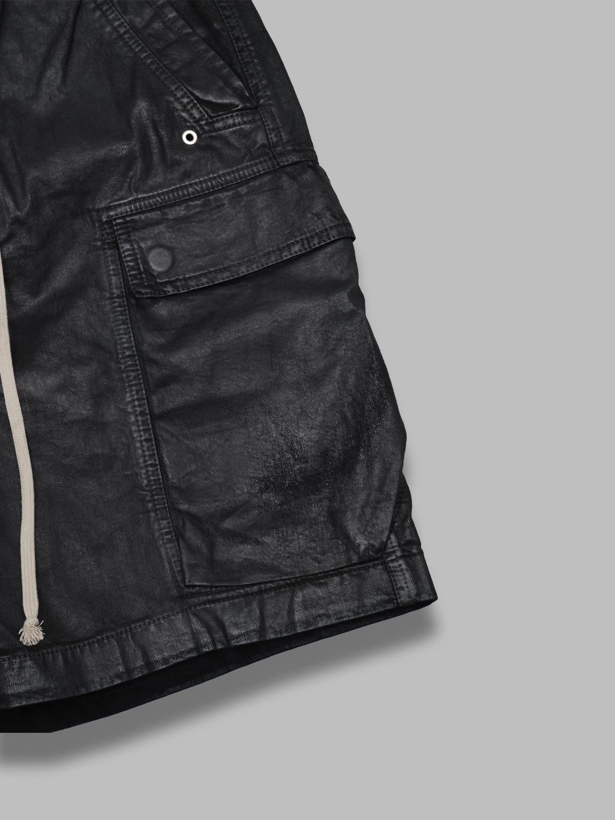 cargo bela denim shorts DU01F4369-DBK- 09 RICK OWENS DRKSHDW 