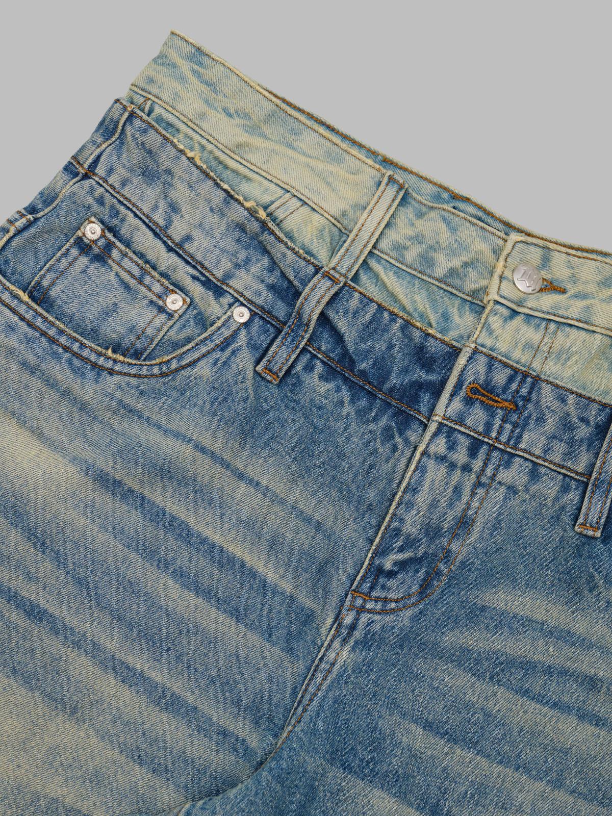 2in 1 denim dirt baggy shorts 260U309- DD MISBHV 