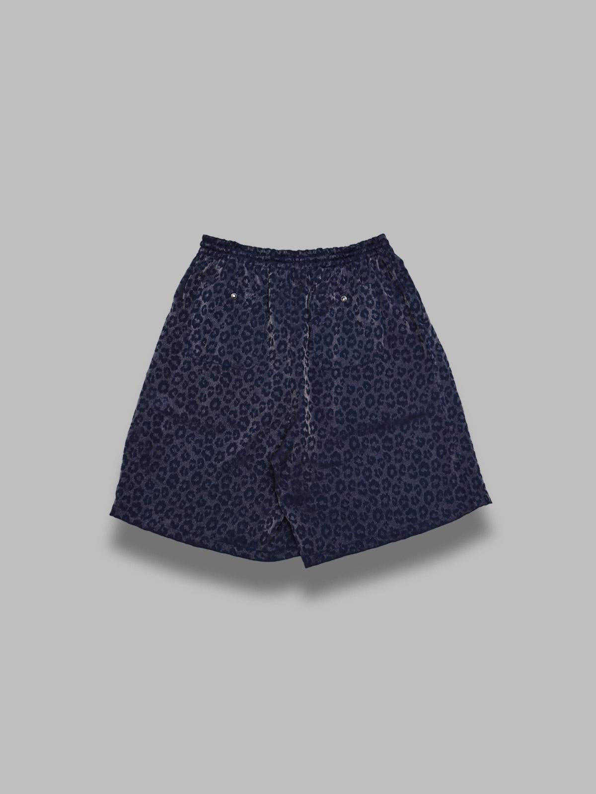 string cowboy h.d. short - rayon leopard jacquard SX276- NYBK NEEDLES 