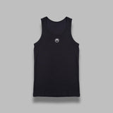moon logo ribbed jersey tank top MTT081ACJER0011- BK99 MARINE SERRE 