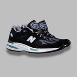991v2 black - scarpa lifestyle - pigskin/synthetic/mesh U991BK2 BK2 NEW BALANCE 