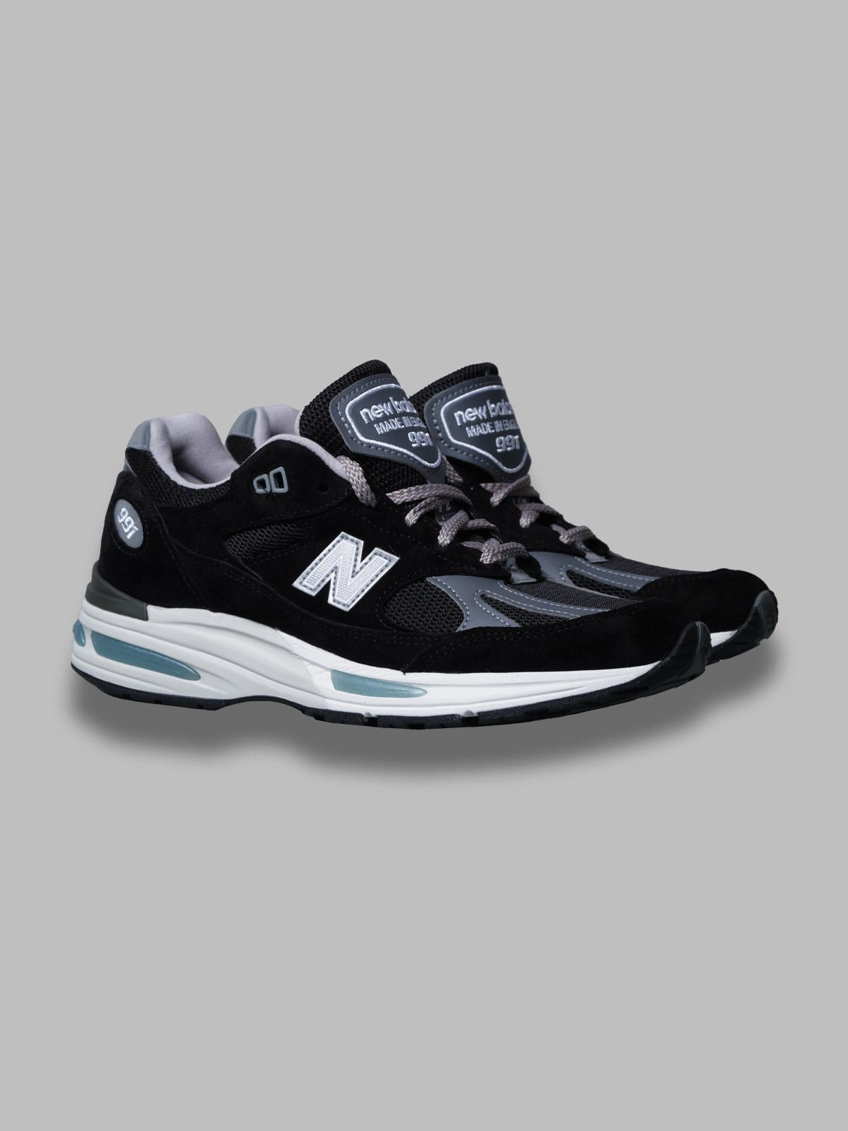 991v2 black - scarpa lifestyle - pigskin/synthetic/mesh U991BK2 BK2 NEW BALANCE 