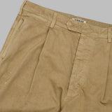 garment-dyed finx light chino one-tuck wide pants A26SP02LF- BG AURALEE 