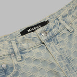 monogram ocean washed jeans