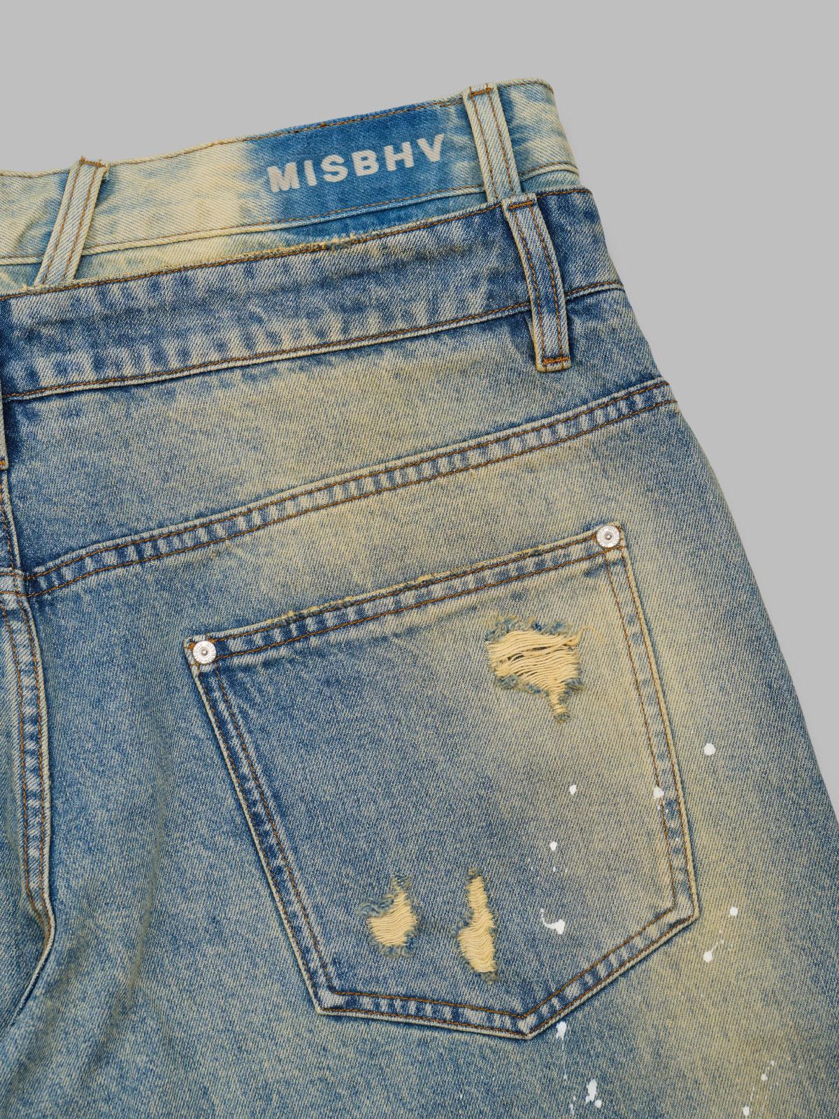 2in 1 denim dirt baggy shorts 260U309- DD MISBHV 