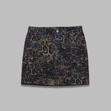 gz leane mw skirt - leopard print leather 10910458- MC GESTUZ 