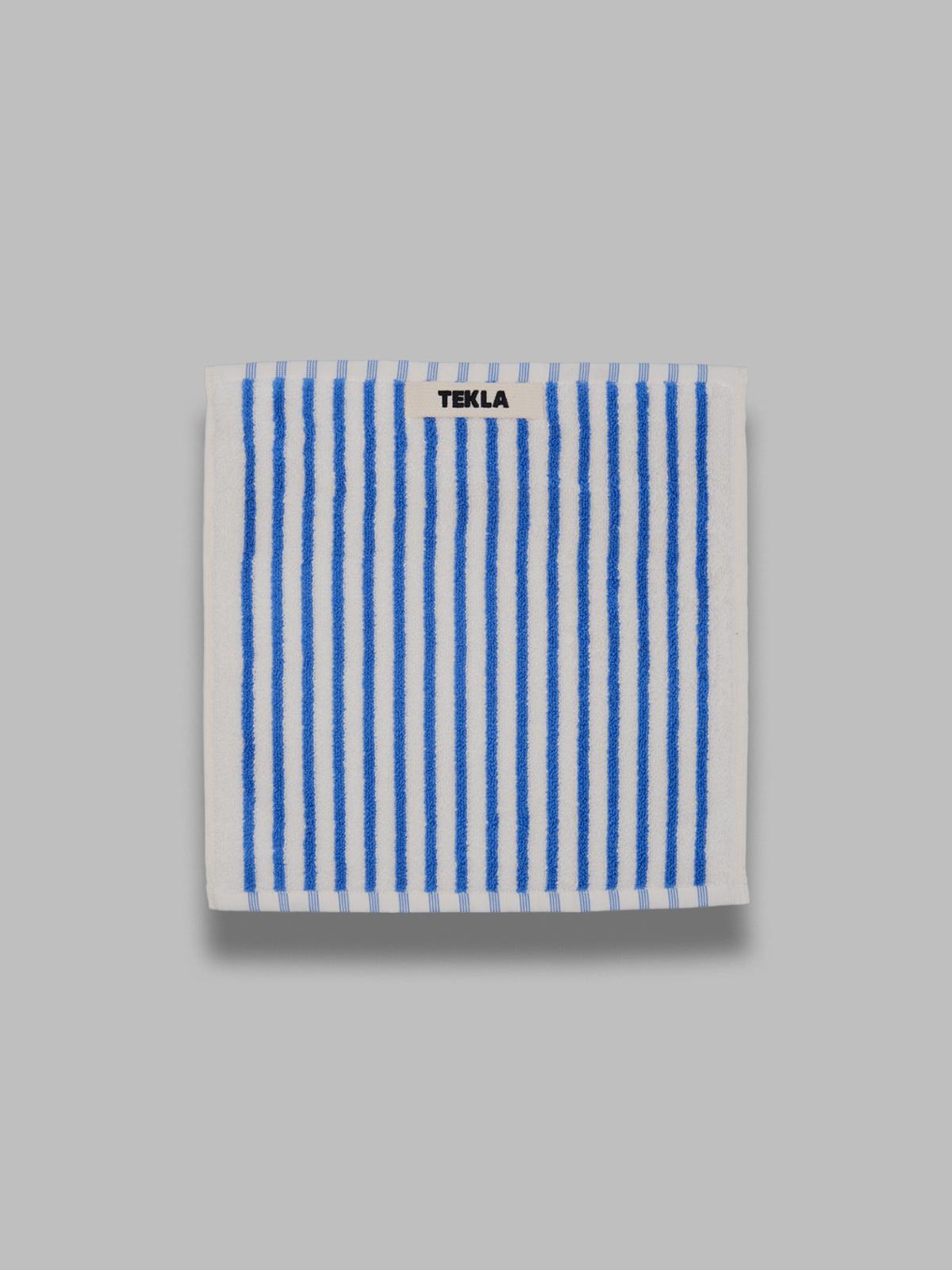towel - coastal blue stripes TOWEL-30X30- CBS TEKLA 