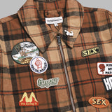 kiss my patch jacket AW25FJK0101- MULTI CARNE BOLLENTE 