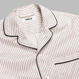 sateen pyjamas shirt ST-SHIRT-LS-406- BRW TEKLA 