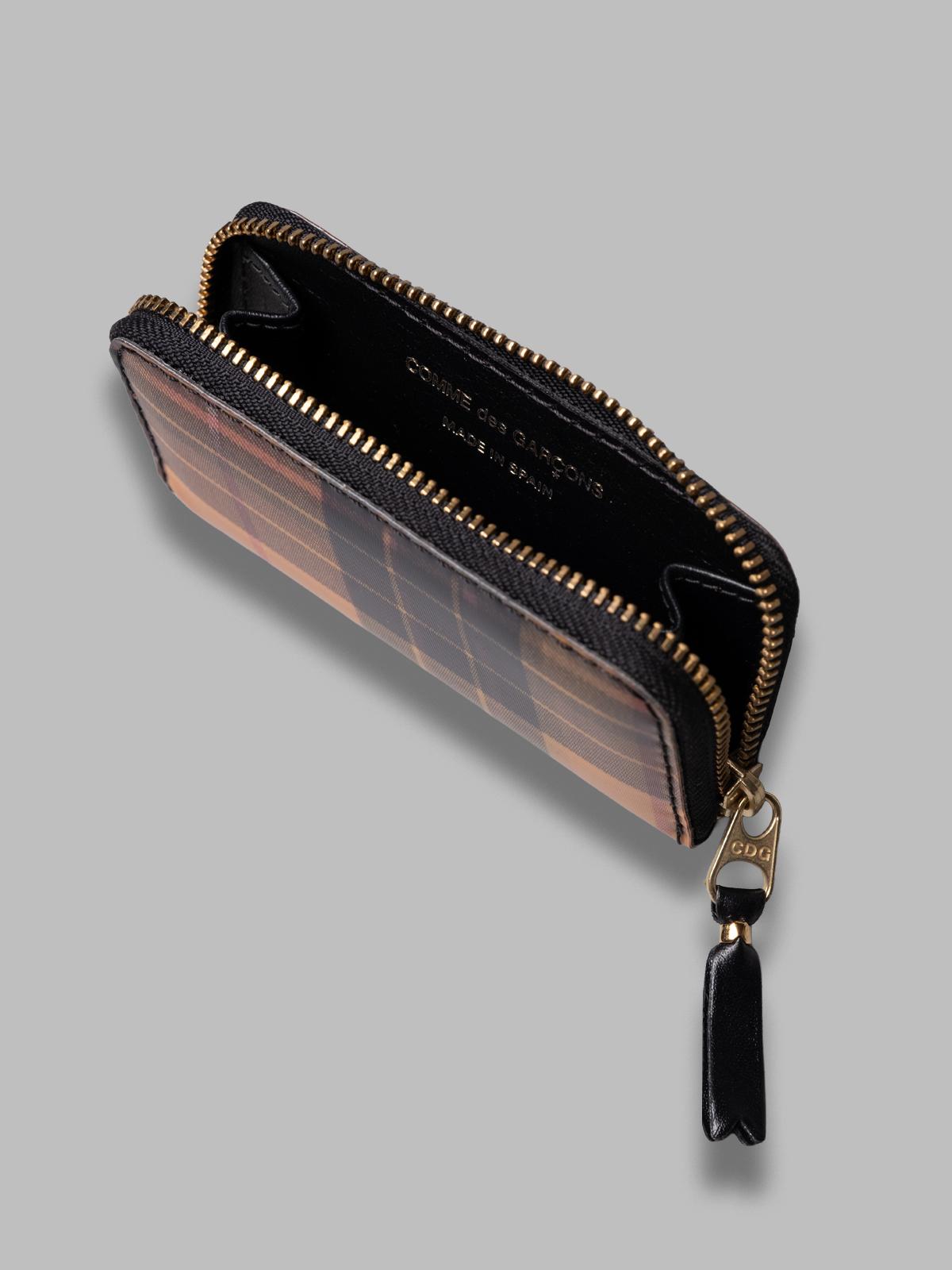wallet / lenticular tartan - 100% tpu in: 100%cowhide made in spain SA2100LT YG COMME DES GARÇONS WALLET 