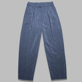 belted relaxed pants - 76% soie 24% polyamide