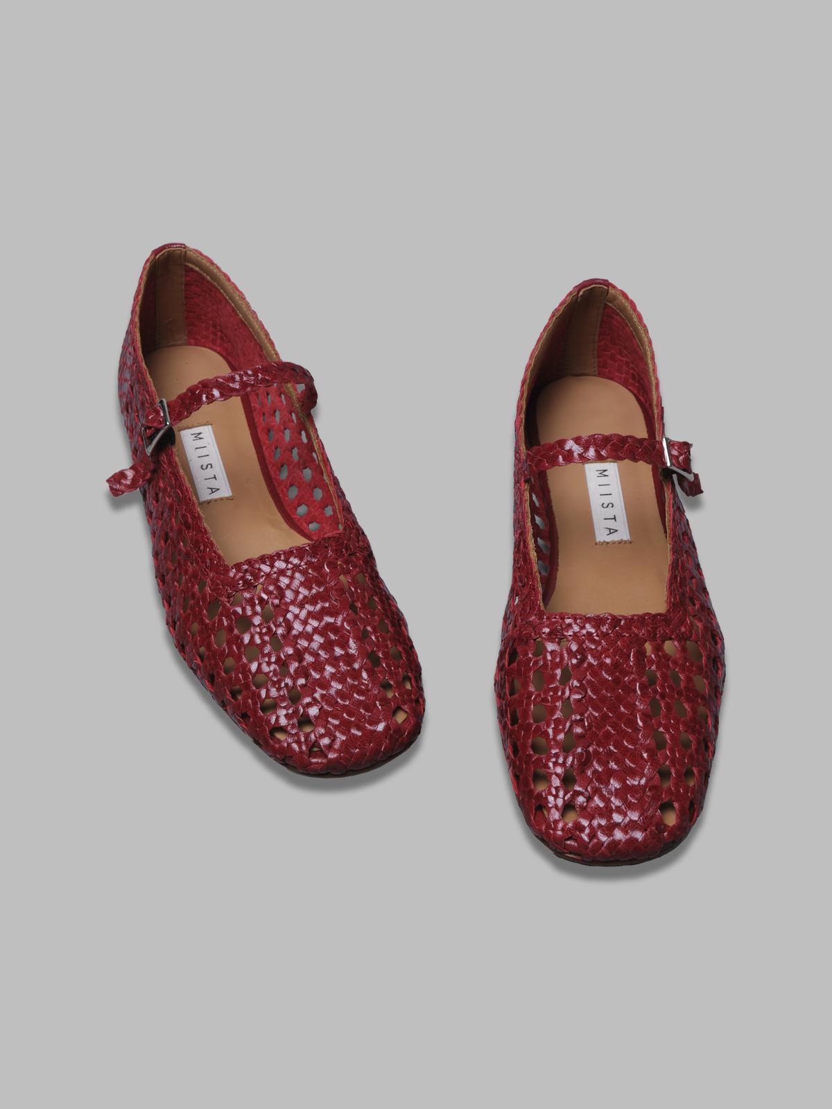 yeida dark red baillerinas MI-5644- RD MIISTA 