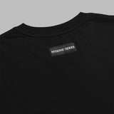 moon logo jersey ss t-shirt MTT077BCJER0009 BK99 MARINE SERRE 