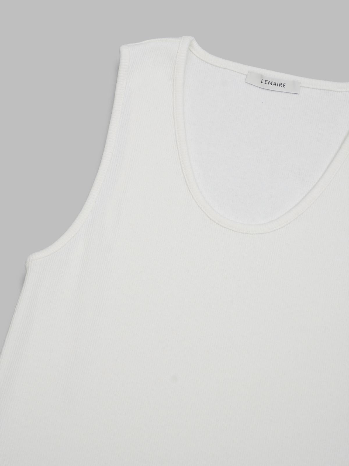 rib tank top TS0006-LJ1030- WH086 LEMAIRE 