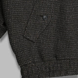 alpaca wool silk tweed zip blouson A25AB03LS- GRY AURALEE 