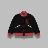 deconstructed lettered jacket RW168- BK NEEDLES 