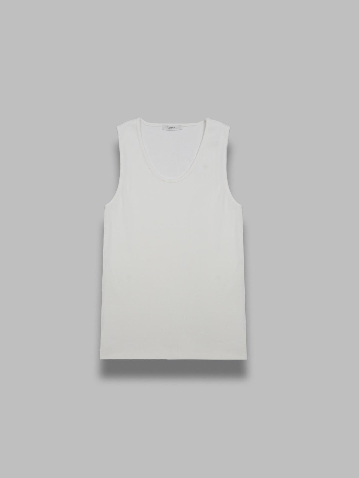 rib tank top TS0006-LJ1030- WH086 LEMAIRE 