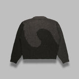 unisex swirl wool crewneck knit ERL11N004- BRW ERL 