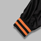 track jacket - tricot sateen SX217- BLACK NEEDLES 