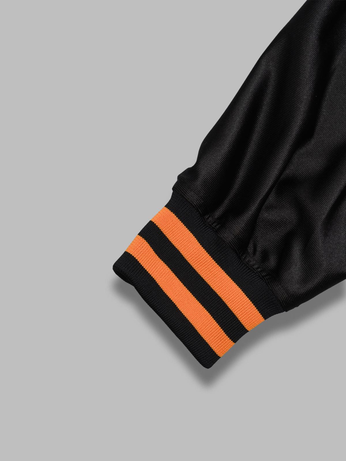 track jacket - tricot sateen SX217- BLACK NEEDLES 