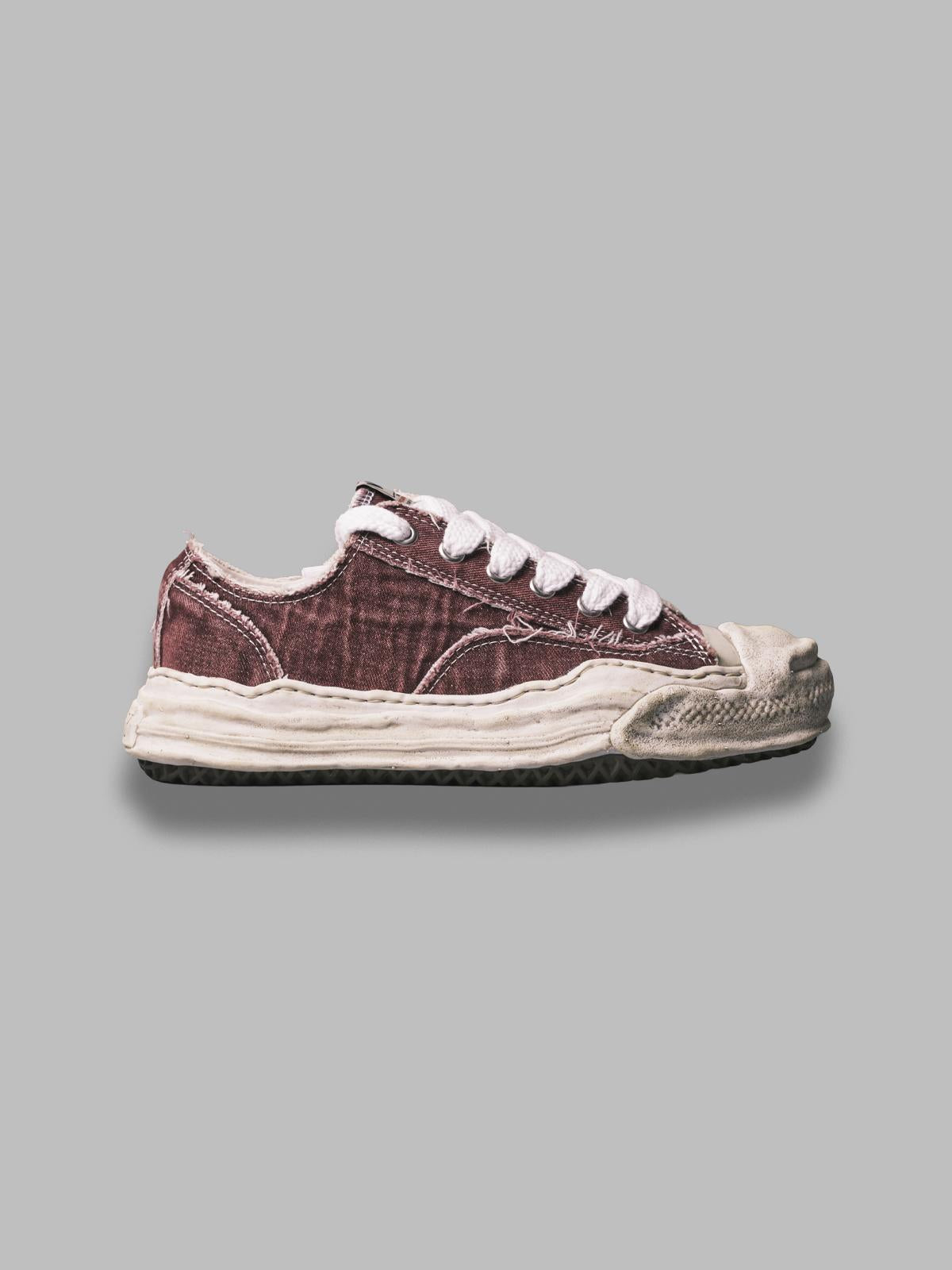 hank /original sole bleaching and washing textile low-top A15FW731- BDX MAISON MIHARA YASUHIRO 