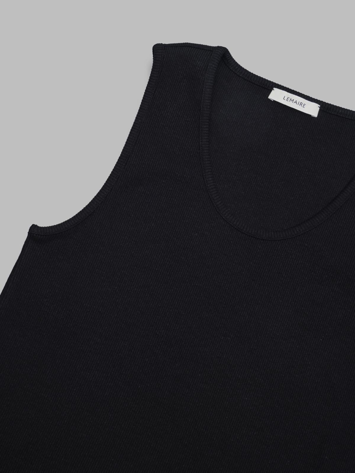 rib tank top TS0006-LJ1030- BK999 LEMAIRE 