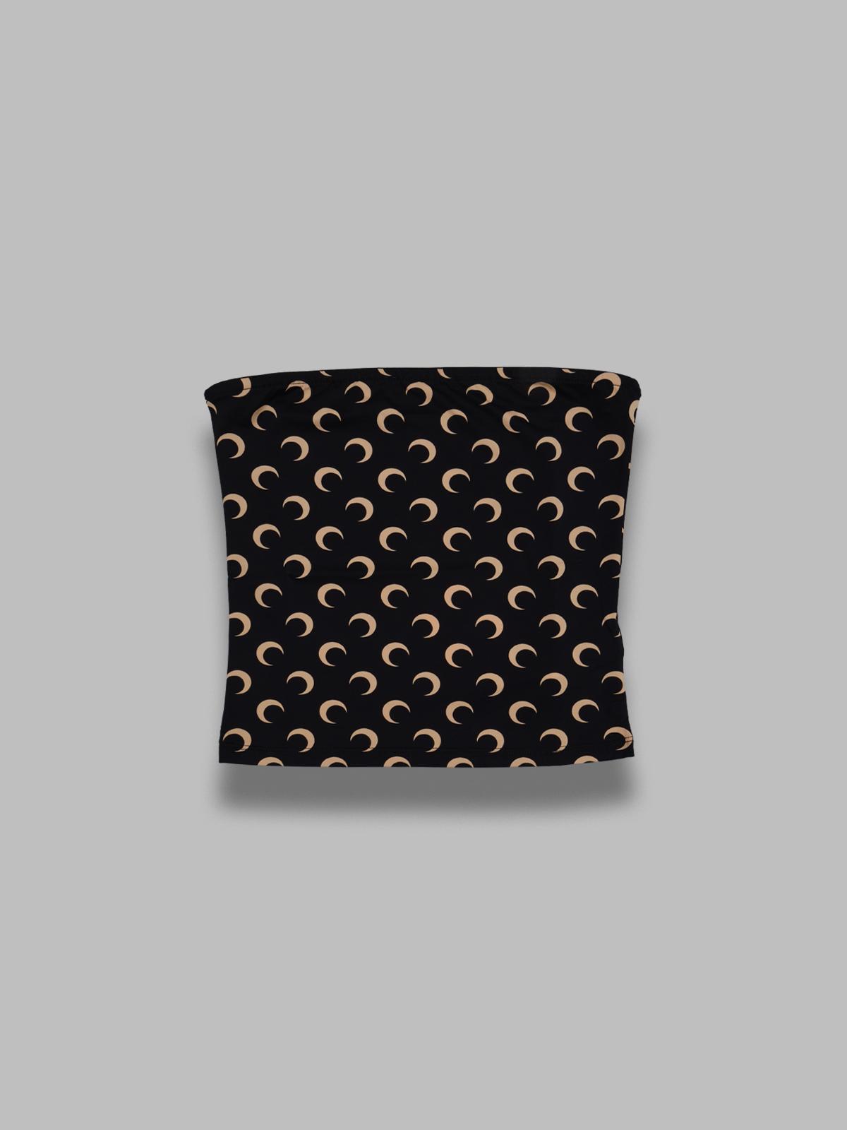 moon printed jerseu bustier top WTS011ACJER0001- IT99 MARINE SERRE 