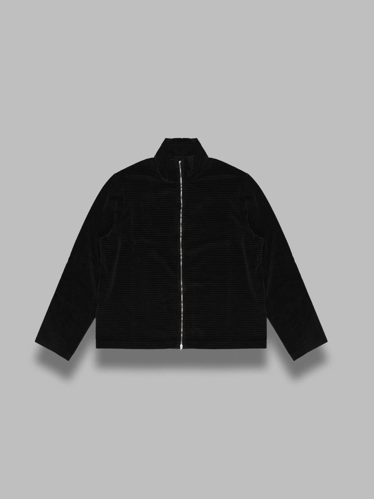 shrunken fullzip polo M4243SPS- BK OUR LEGACY 