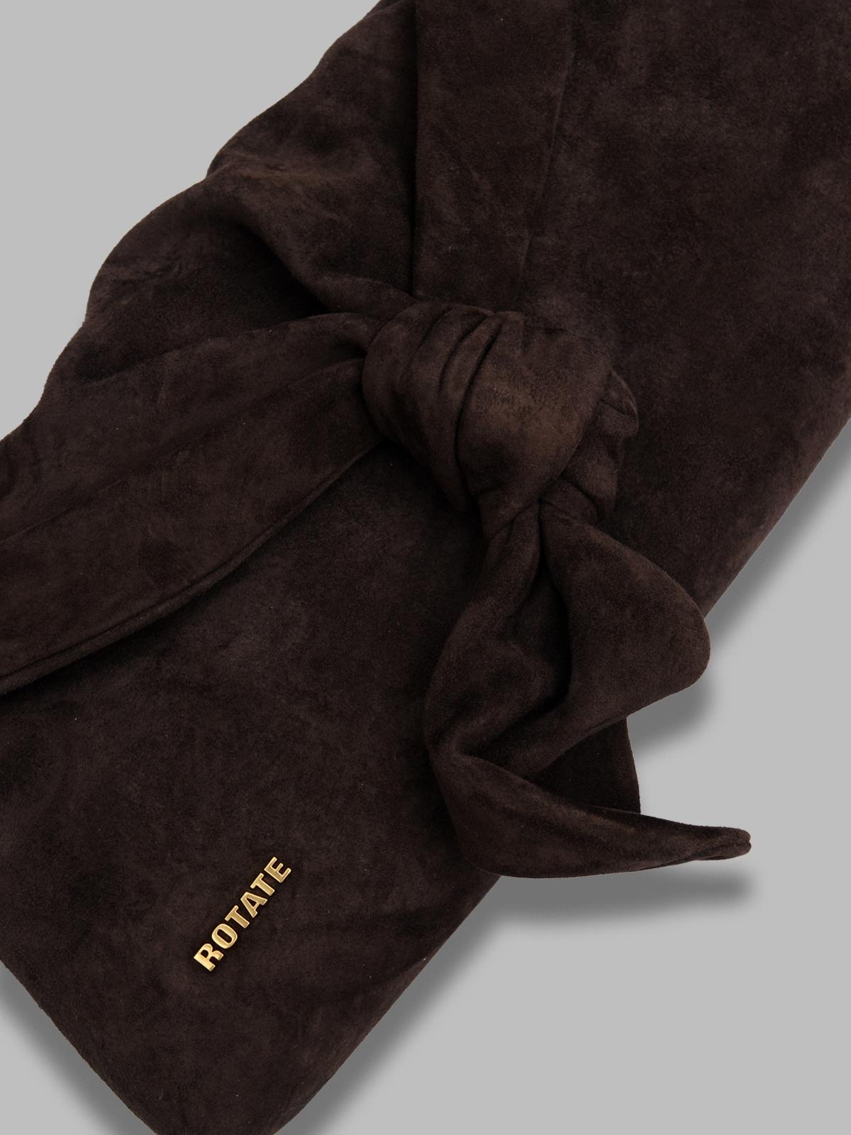 suede knot scarf bag 116118579-BCR2221- 579 ROTATE 