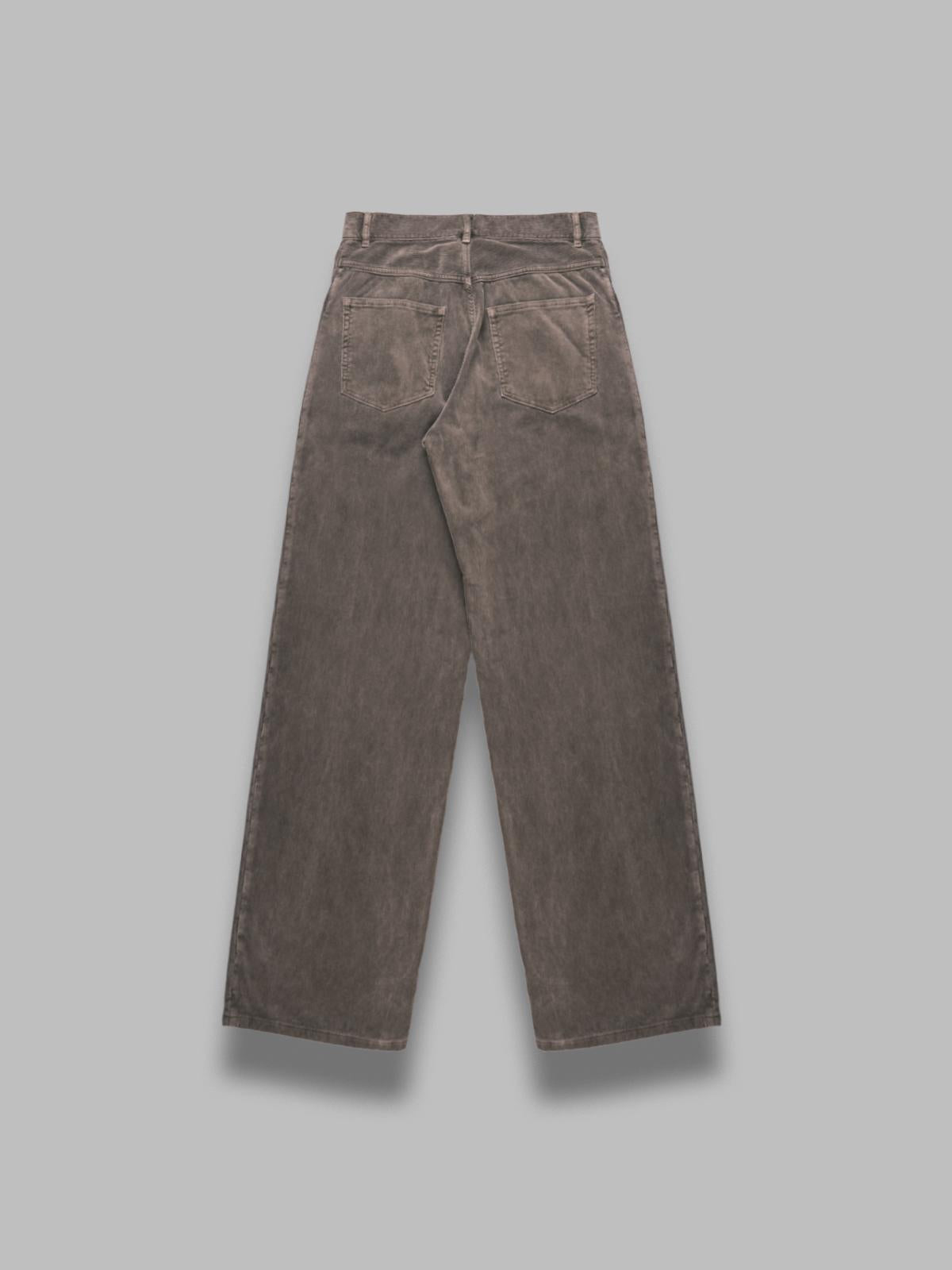 pigment dyed finx corduroy wide 5p pants A25AP02FC- OBR AURALEE 