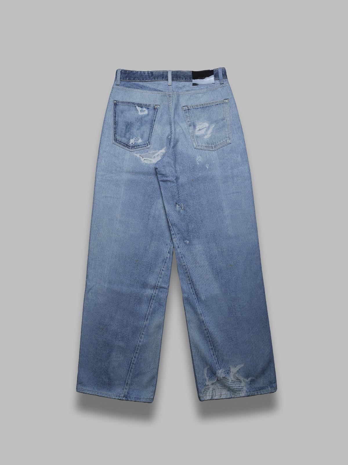 full cut - digital denim print - denim W4205TDD- BL OUR LEGACY 